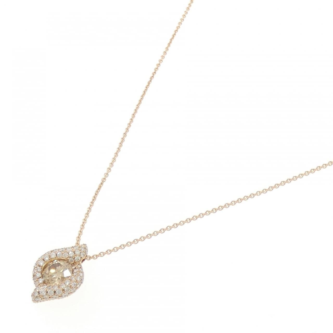 K18PG ダイヤモンド ネックレス 1.195CT