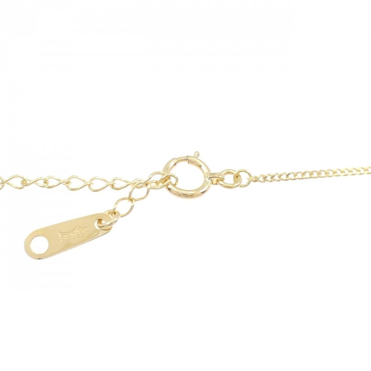 K18YG ソリティア ダイヤモンド ネックレス 0.08CT