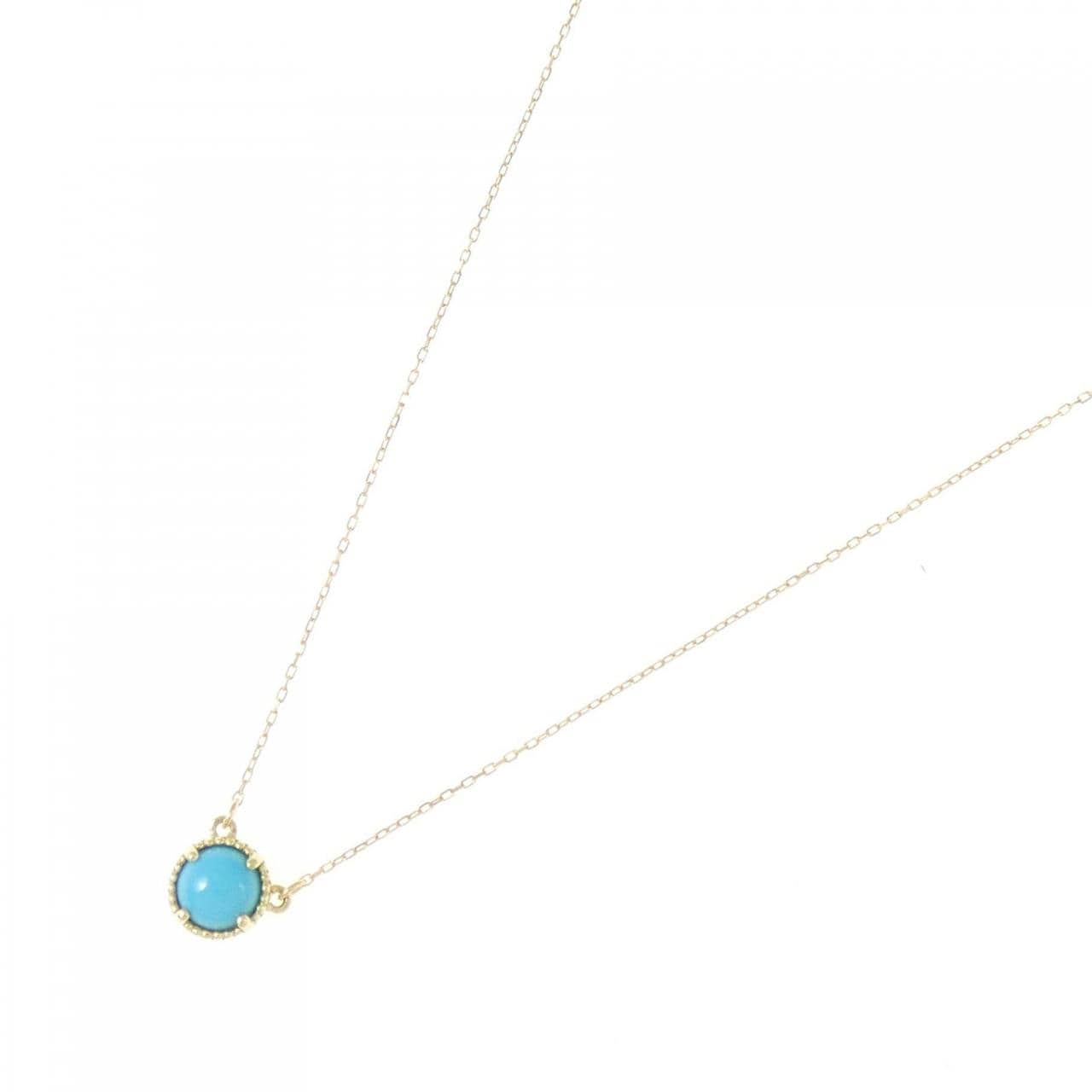 K18YG Turquoise Necklace 0.50CT