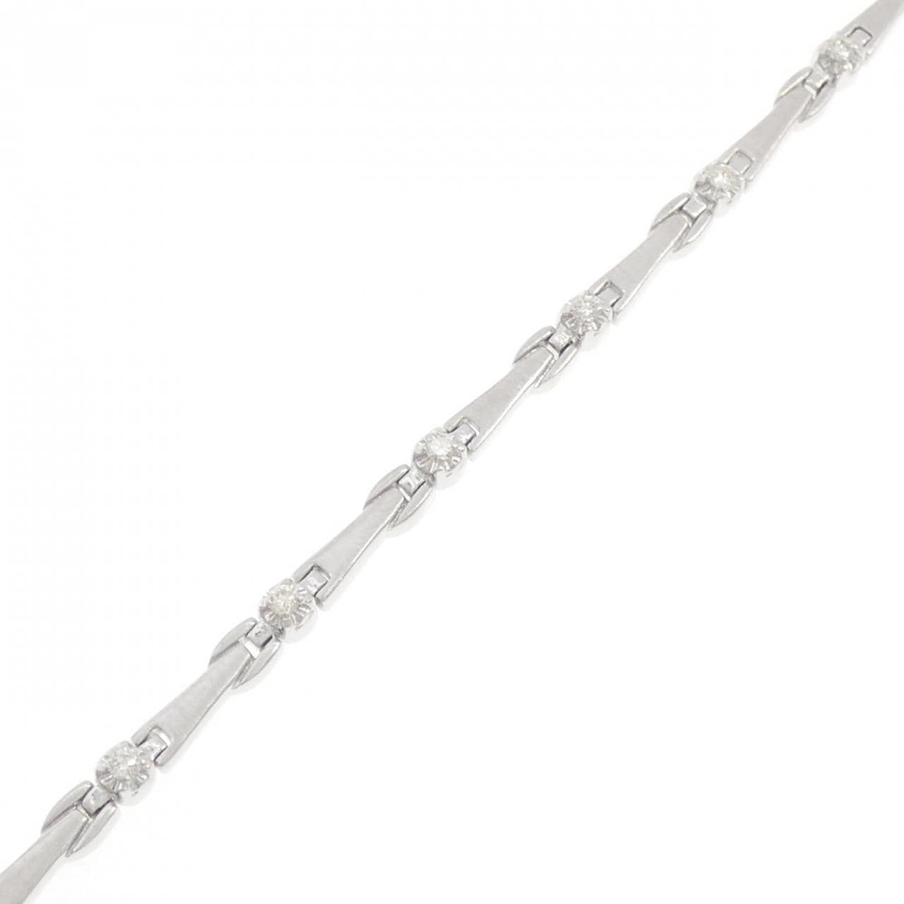 K14WG ダイヤモンド ブレスレット