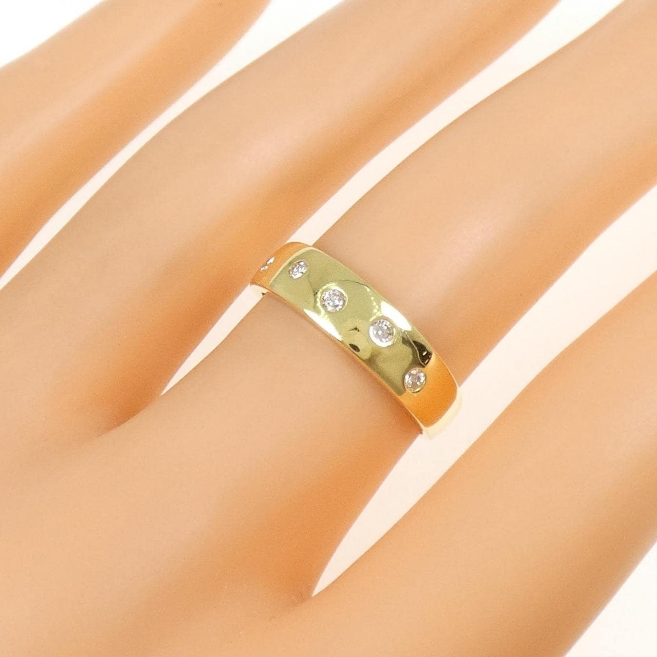 K18YG ダイヤモンド リング 0.10CT