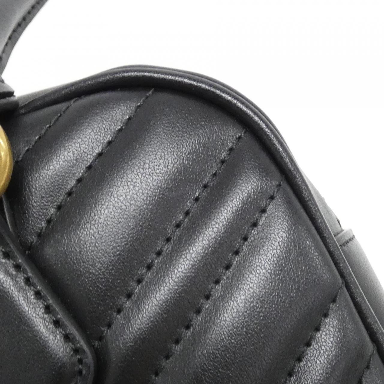 ♪直営アウトレット♪GUCCI GG MARMONT ハンドバッグ 795199 Gucci GG Logo Chevron Quilted Leather Marmont Messenger Bag