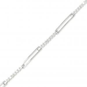 K18WG ダイヤモンド ブレスレット 0.30CT
