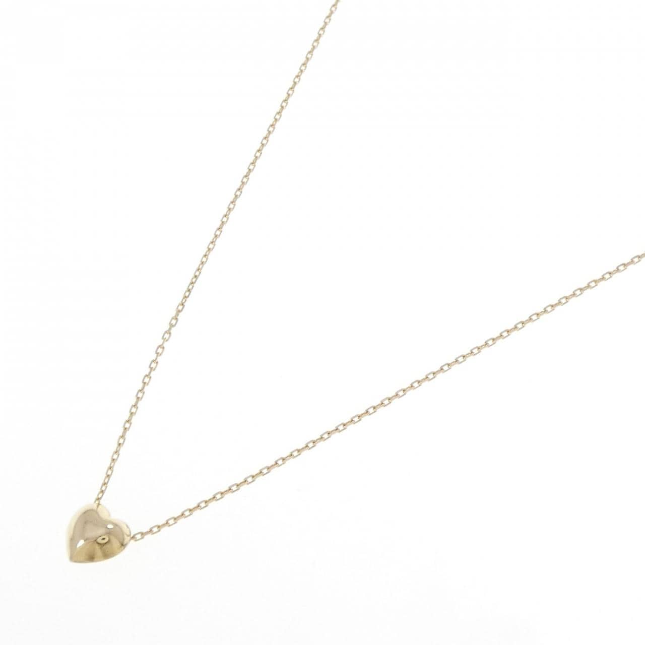 K18YG ハート ネックレス