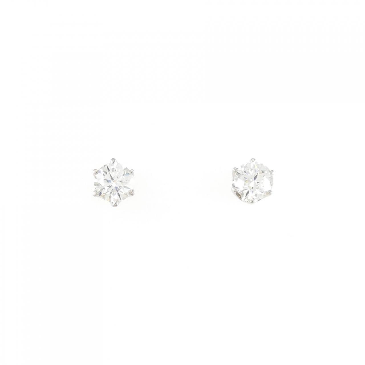 コメ兵｜PT ダイヤモンド ピアス 0.310CT 0.310CT F VS2-SI1 EXT｜鑑定