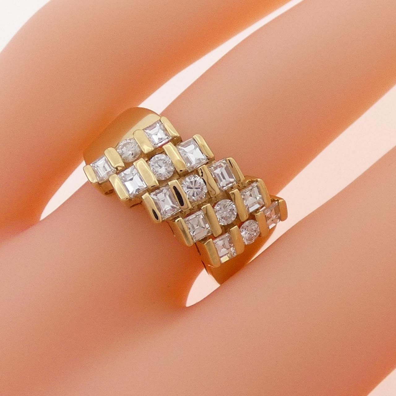 K18YG ダイヤモンド リング 1.01CT