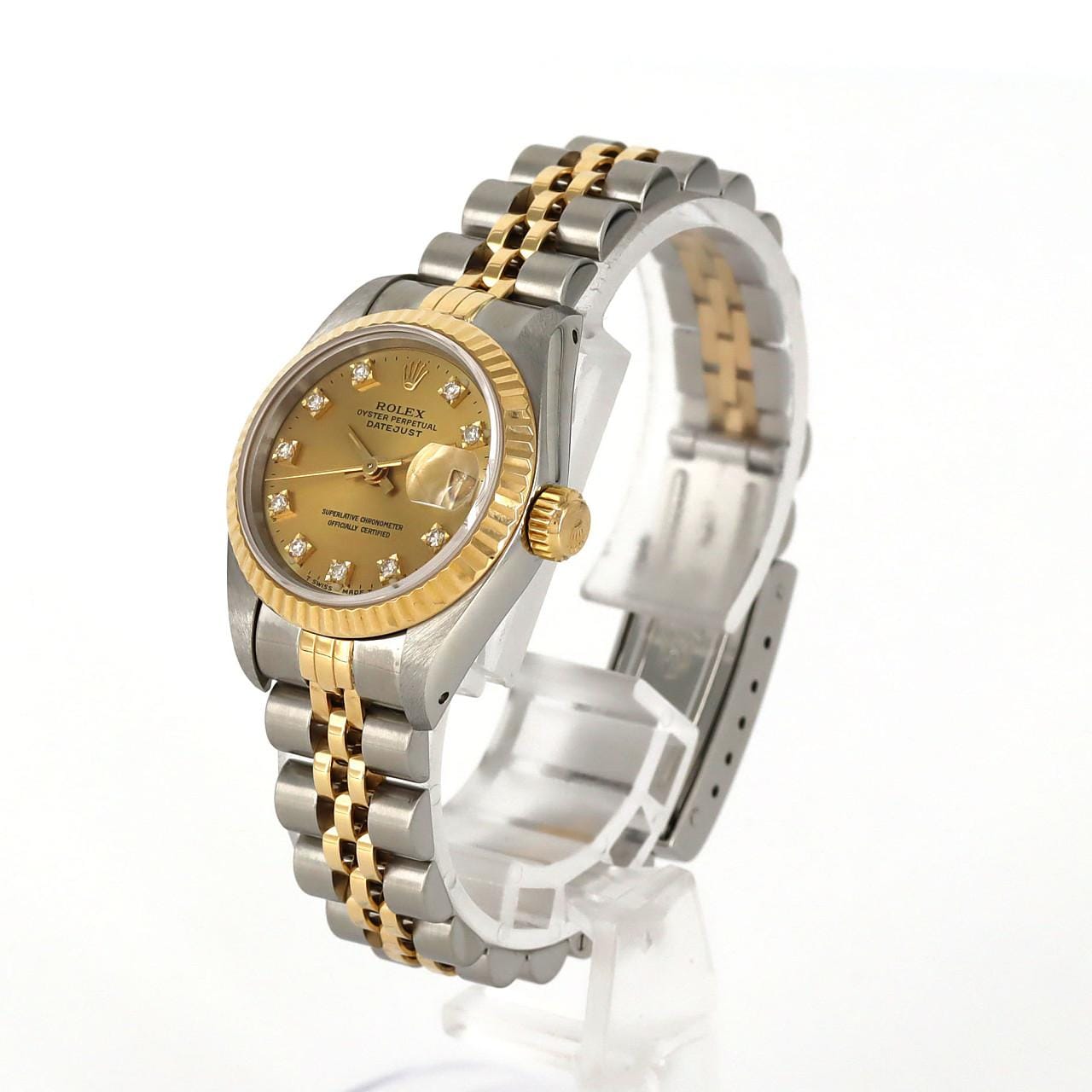 ROLEX Datejust 69173G SSxYG自動上弦X 編號。