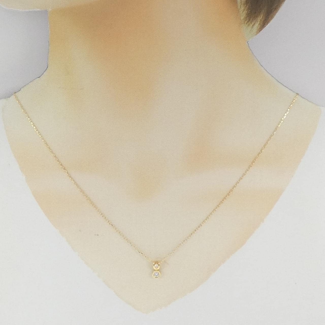 K18YG ダイヤモンド ネックレス 0.10CT