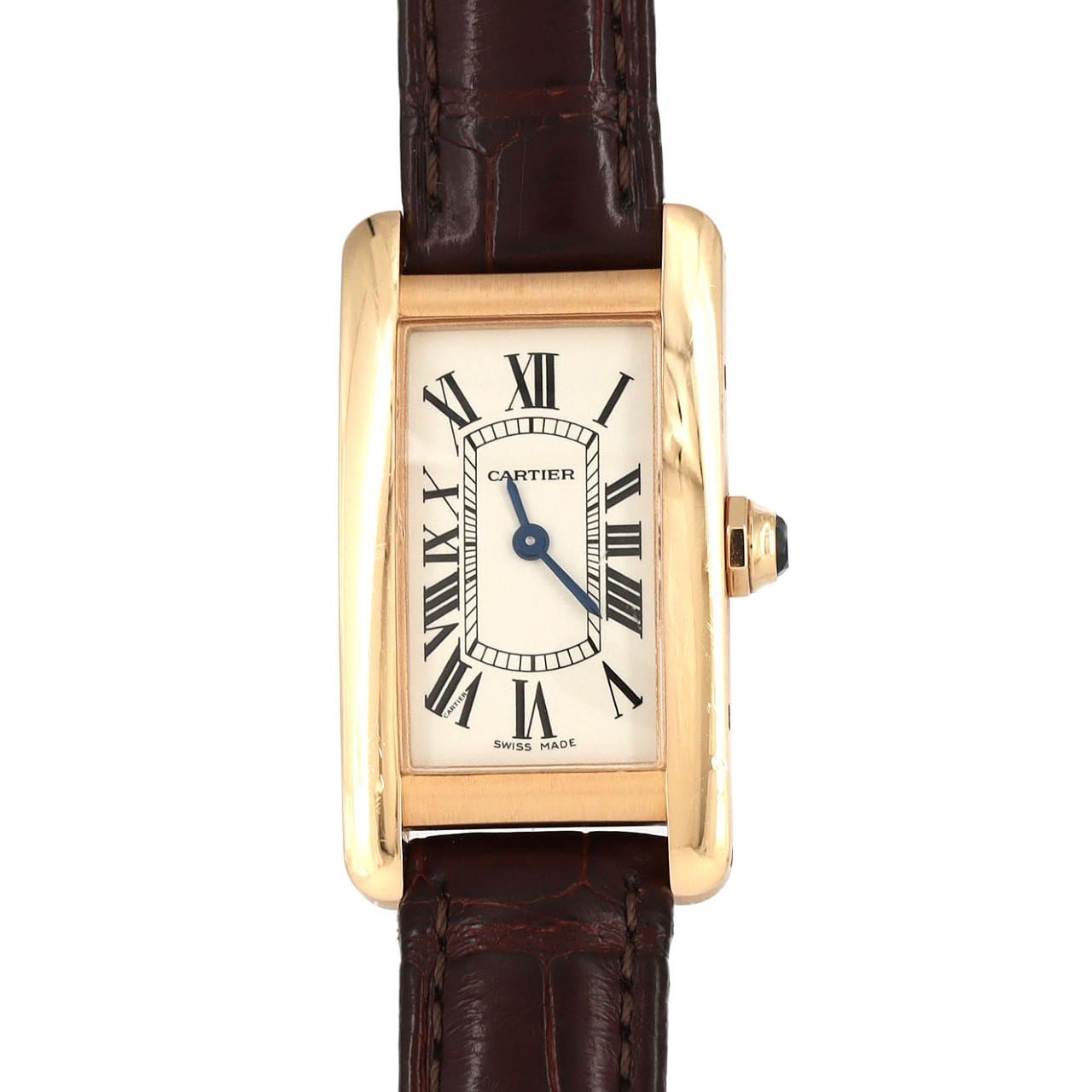 カルティエ タンクアメリカンSM PG W2607456 PG･RG クォーツ