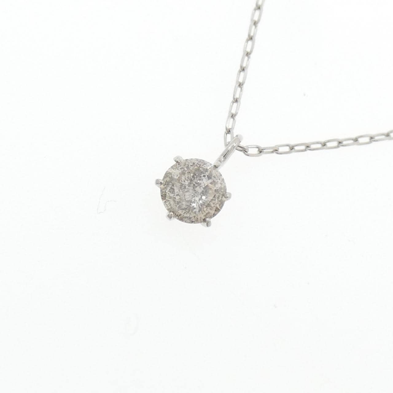 PT900/PT850 ソリティア ダイヤモンド ネックレス 0.45CT