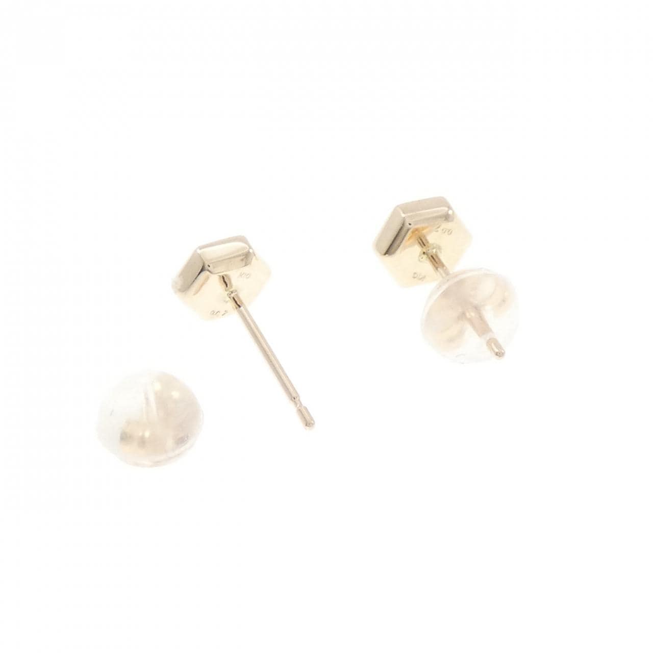 【リメイク】K10YG ダイヤモンド ピアス 0.14CT