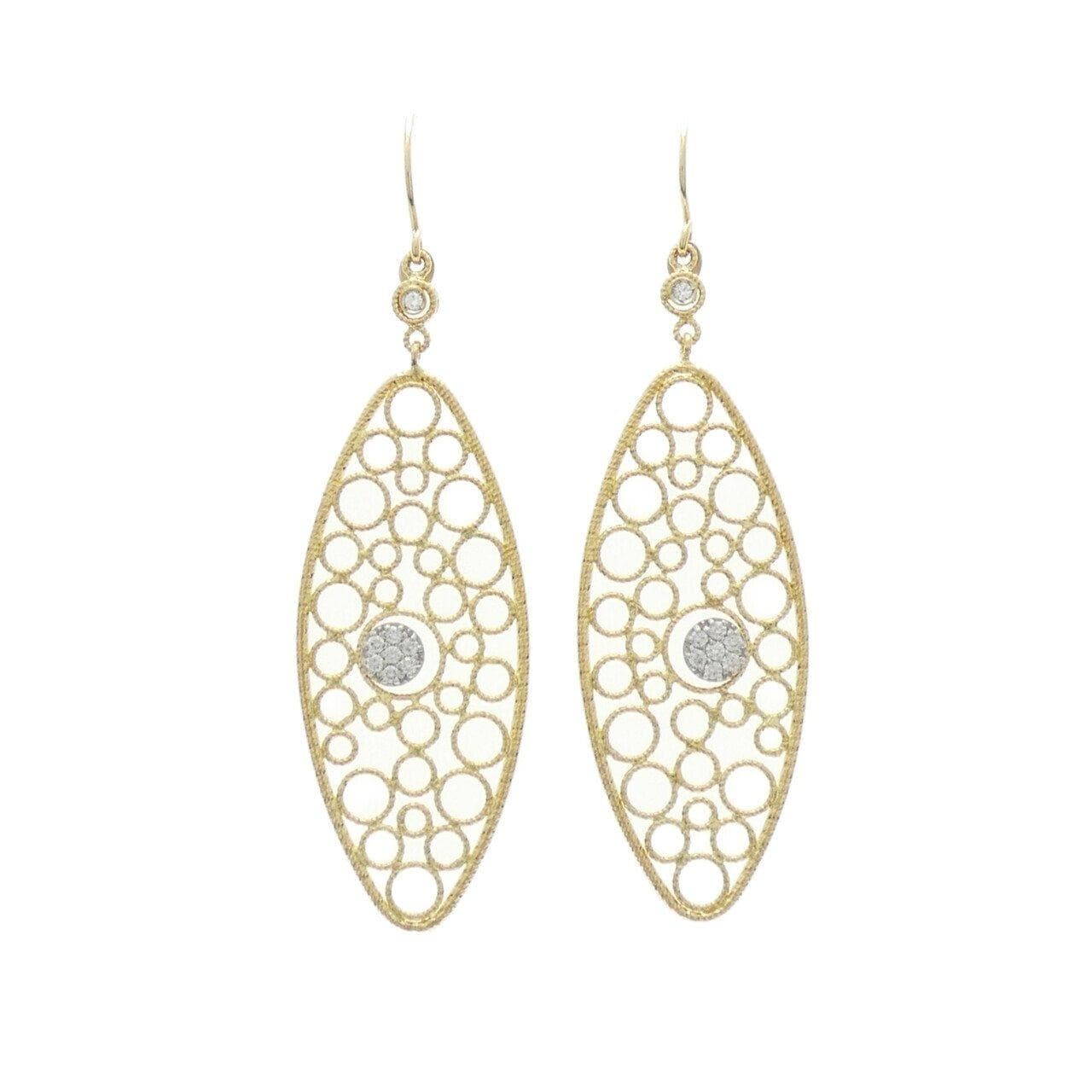 750YG/750WG Diamond earrings