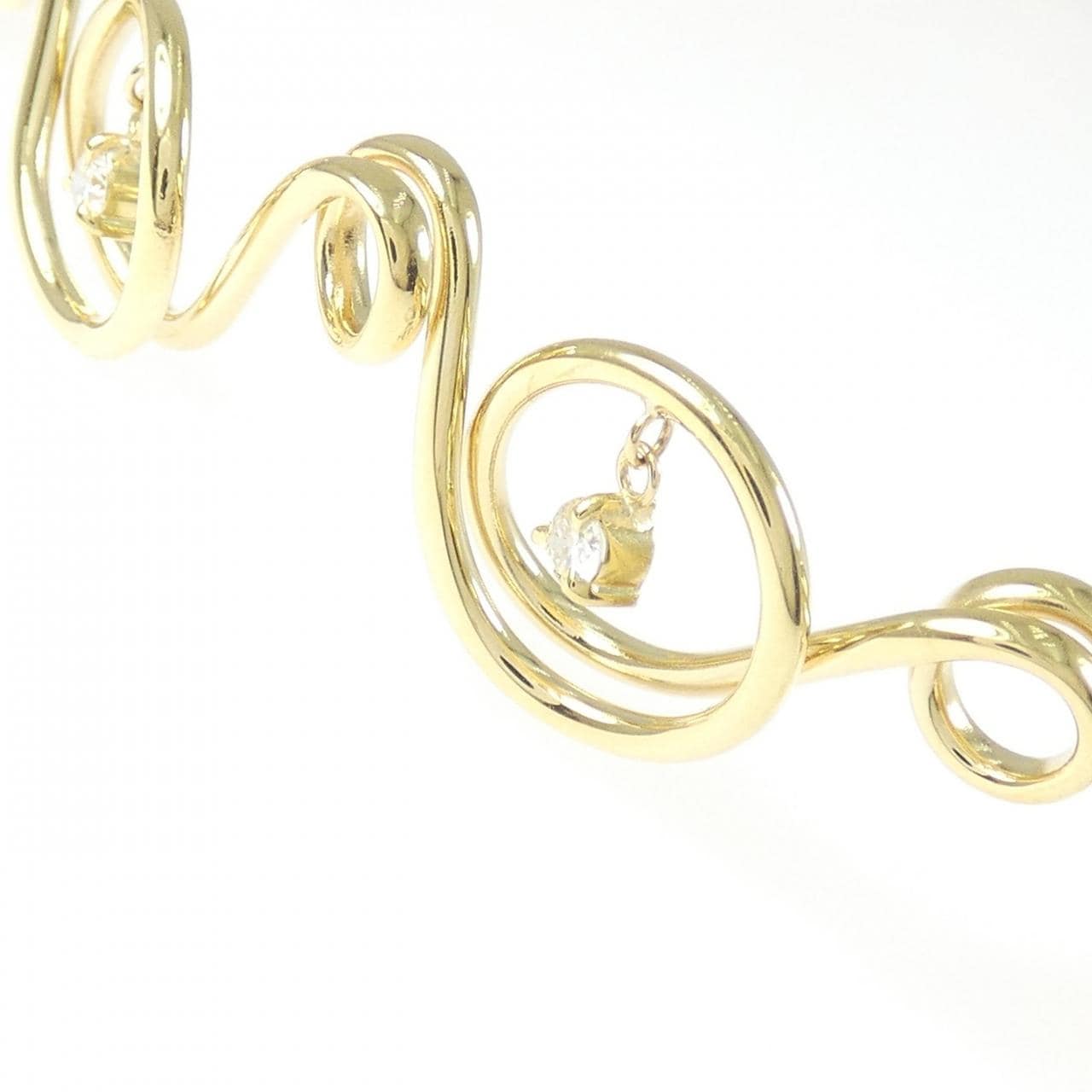 750YG ダイヤモンド ネックレス 0.434CT