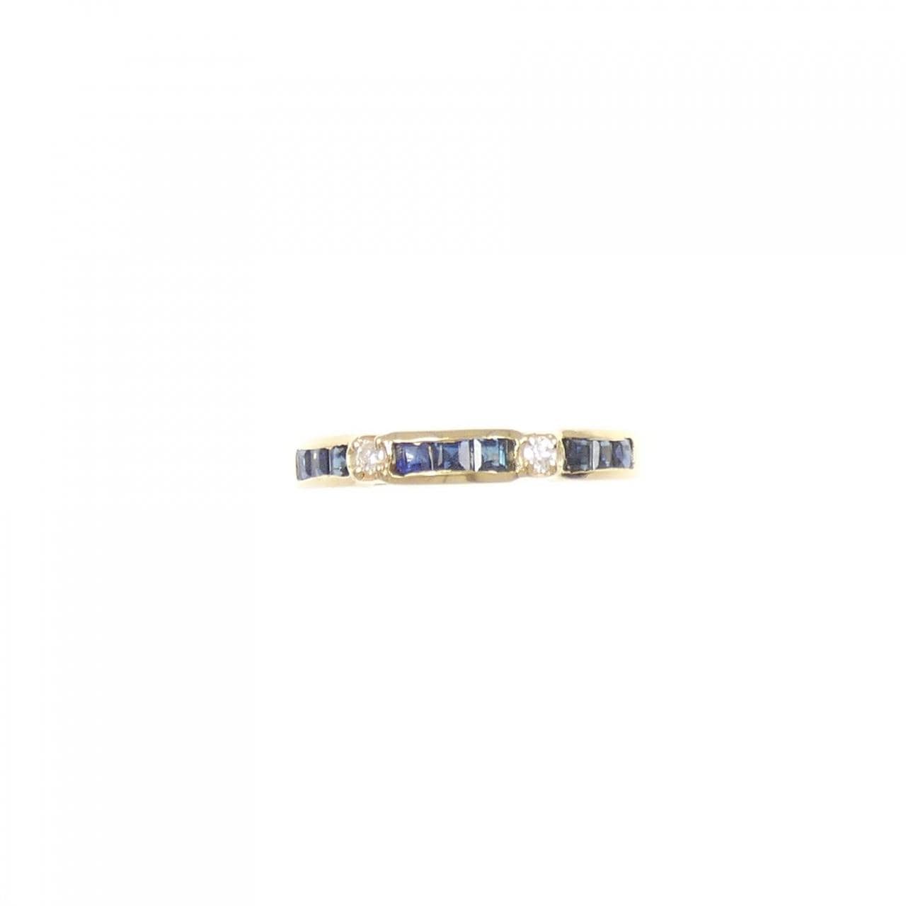 K18YG サファイヤ リング 0.46CT