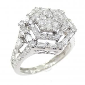 K18WG ダイヤモンド リング 1.00CT