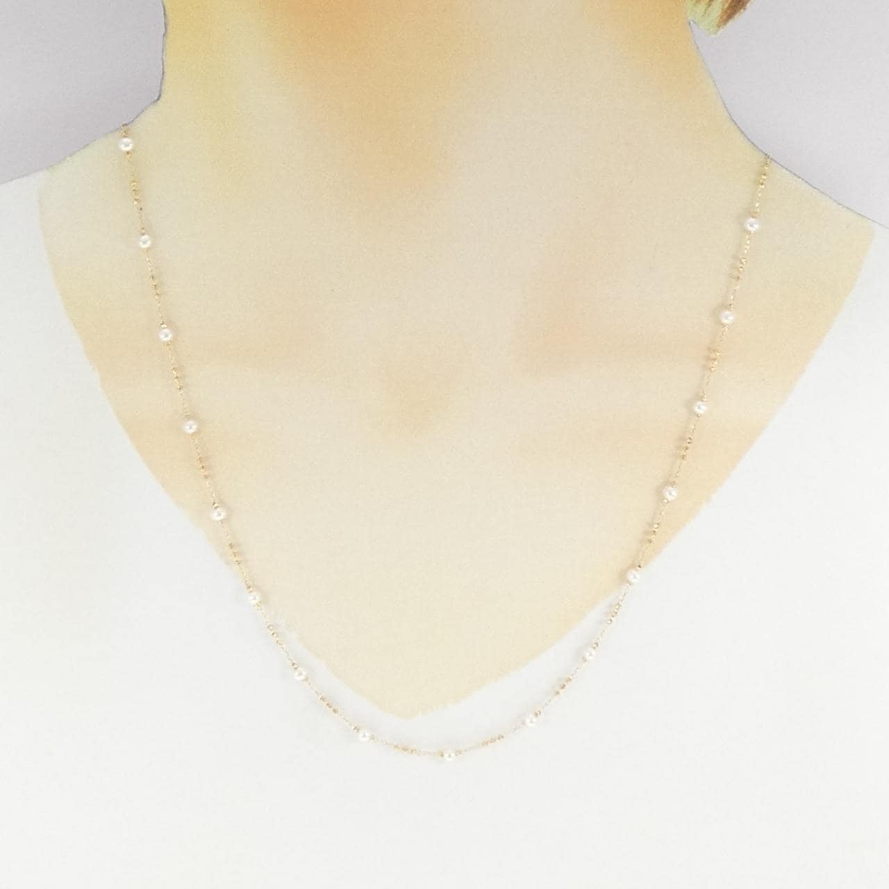 K18YG 淡水パール ネックレス