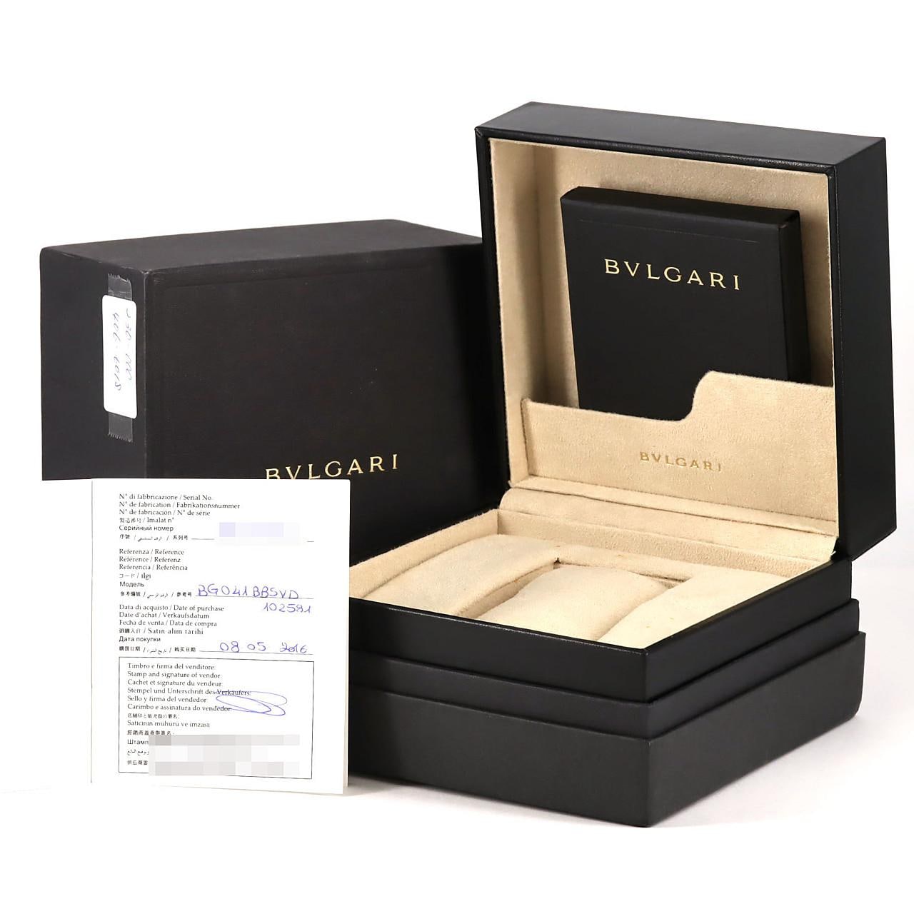 【ノーメンテナンス還元価格】ブルガリ オクトウルトラネロ DLC BGO41S/BGO41BBSVD SS 自動巻