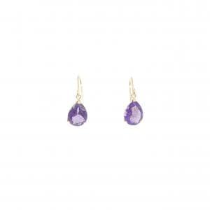 K18YG アメジスト ピアス 1.80CT