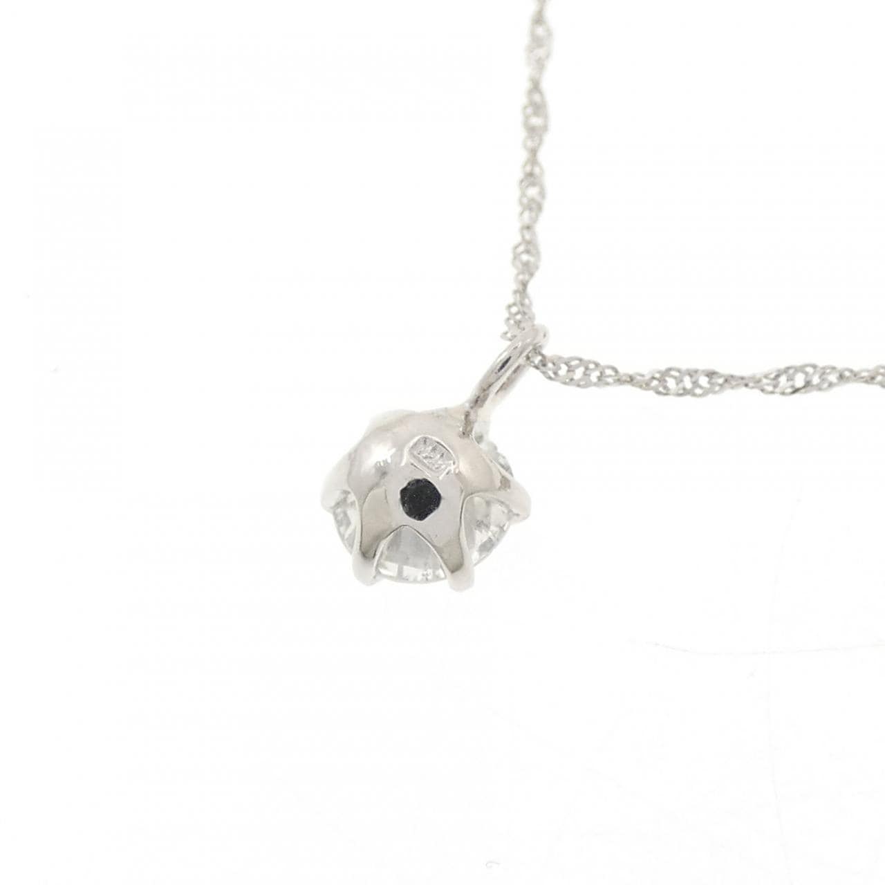 PT999/PT850 ソリティア ダイヤモンド ネックレス 0.25CT