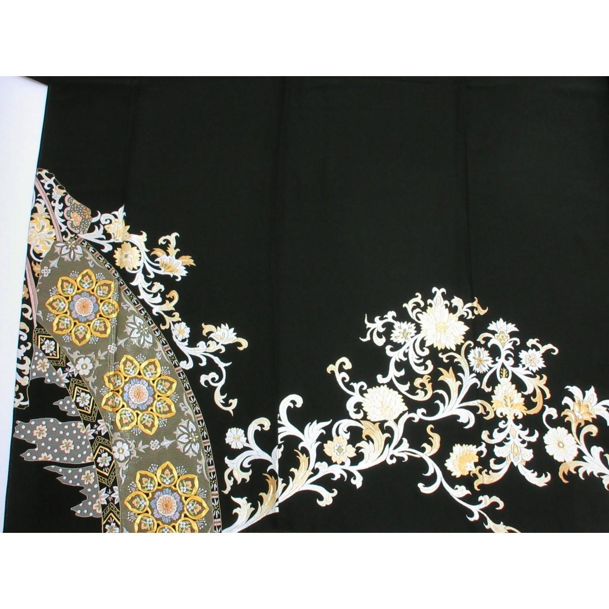 【未使用品】留袖　刺繍加工　蔦　身幅２Ｌ寸