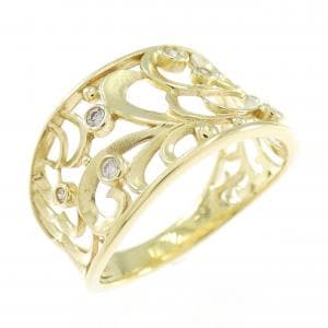 K18YG ダイヤモンド リング 0.07CT