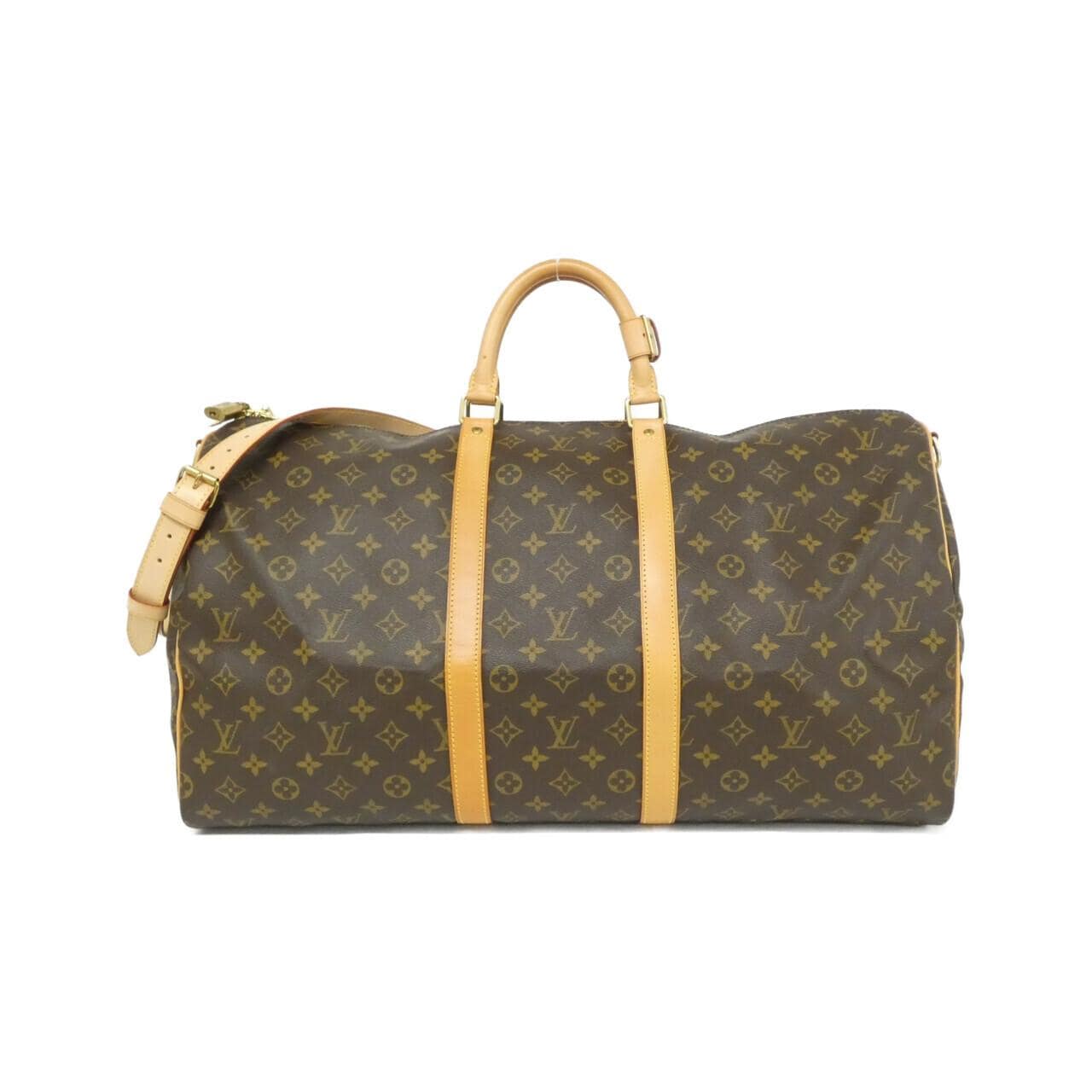 LOUIS VUITTON Monogram Keepall Bandouliere 55 公分 M41414 波士頓包