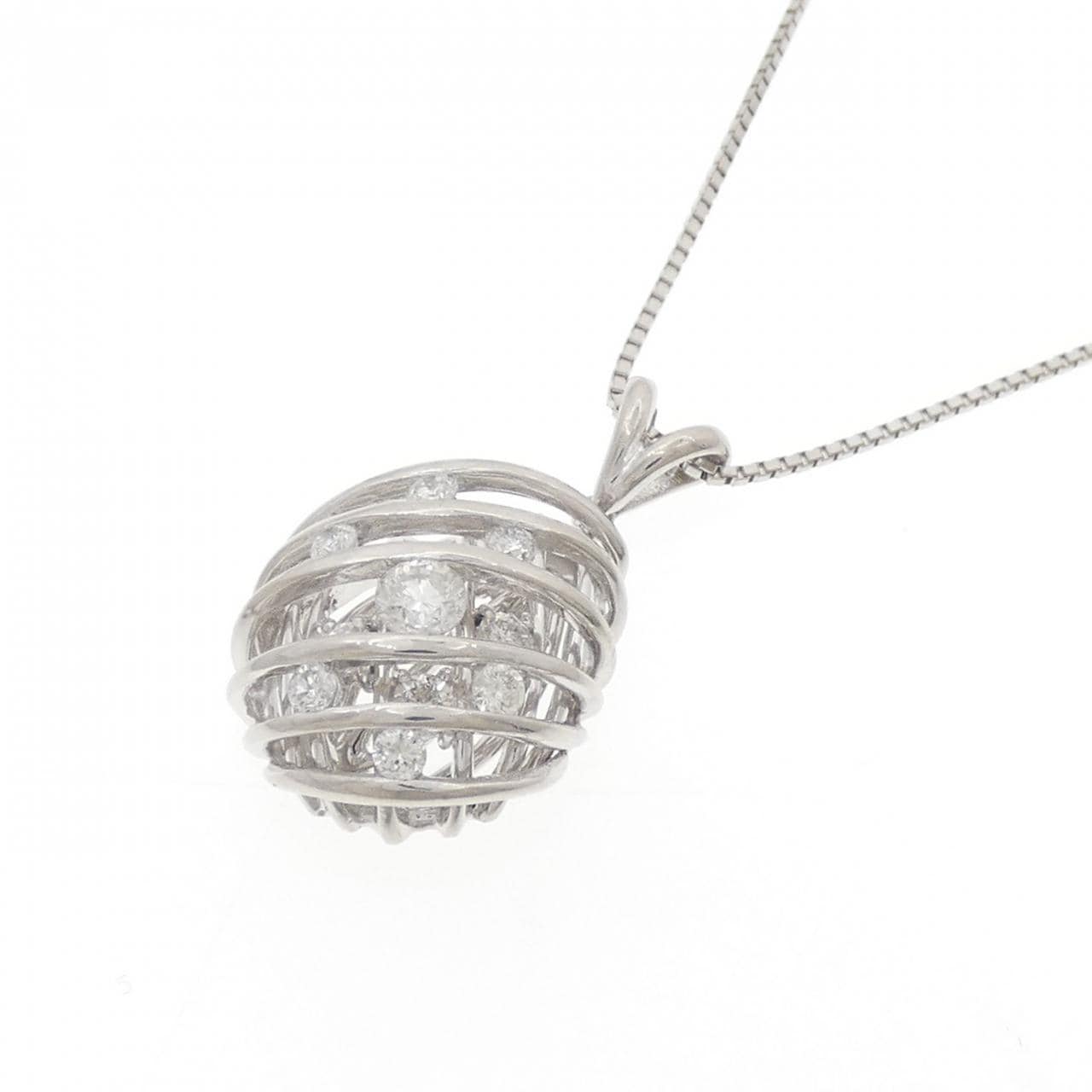 PT900/PT850 ダイヤモンド ネックレス 0.50CT