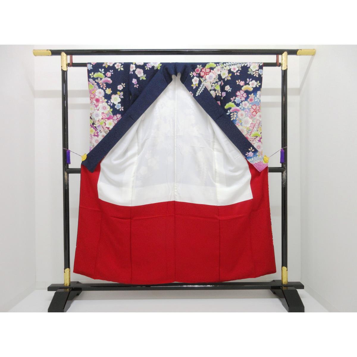 振袖　友禅金彩加工　きもの長襦袢　２点セット　Ｓサイズ