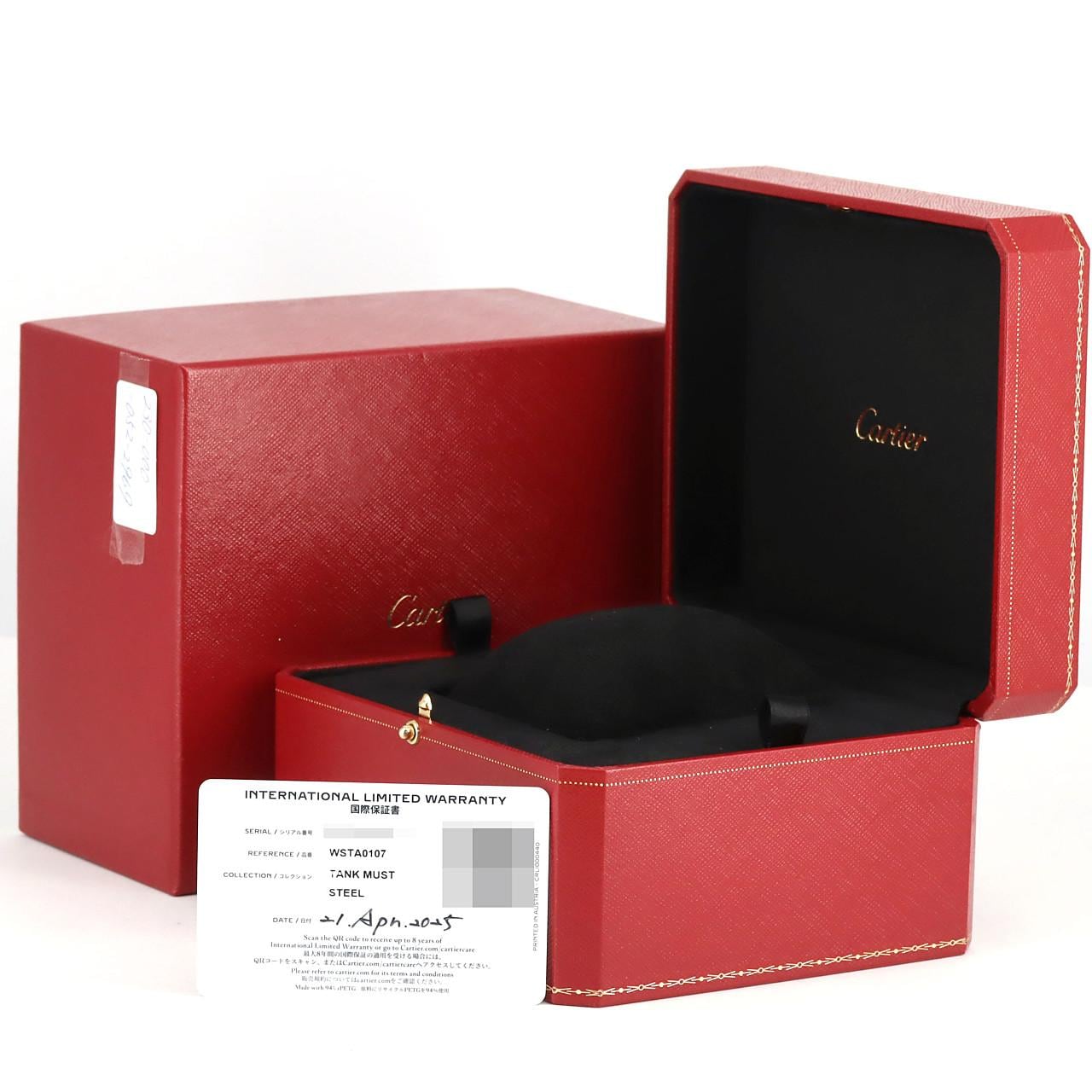 Cartier Tank Must SM WSTA0107 SS Quartz