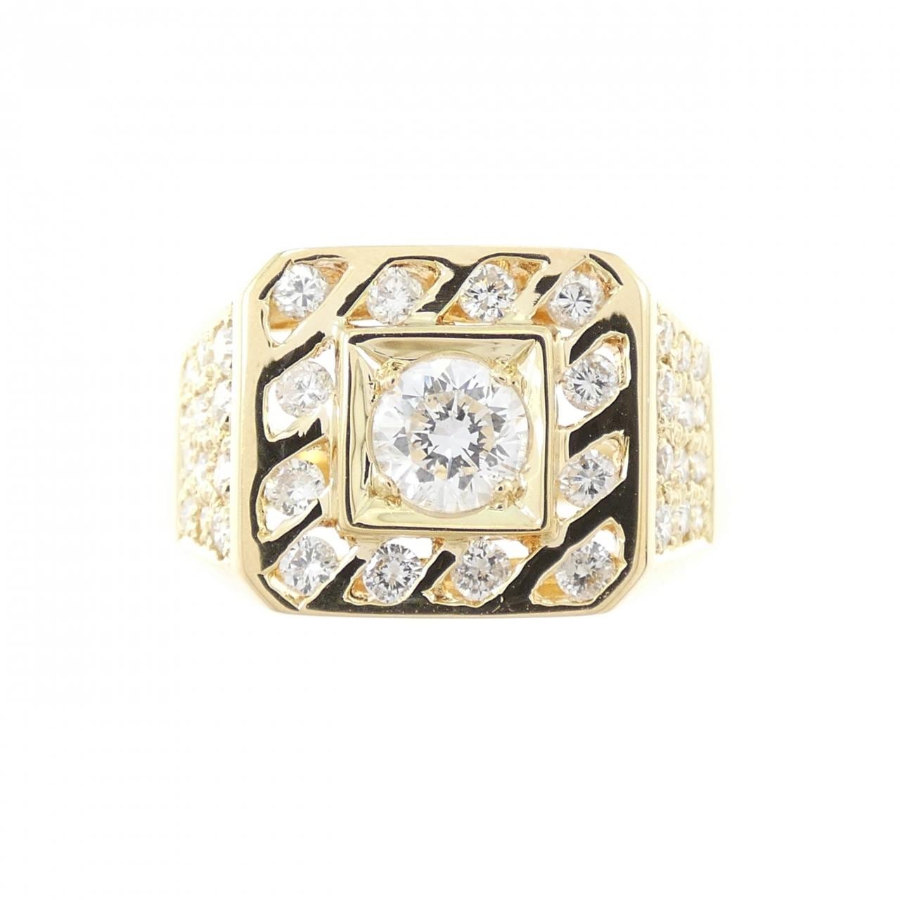 750YG ダイヤモンド リング 0.95CT