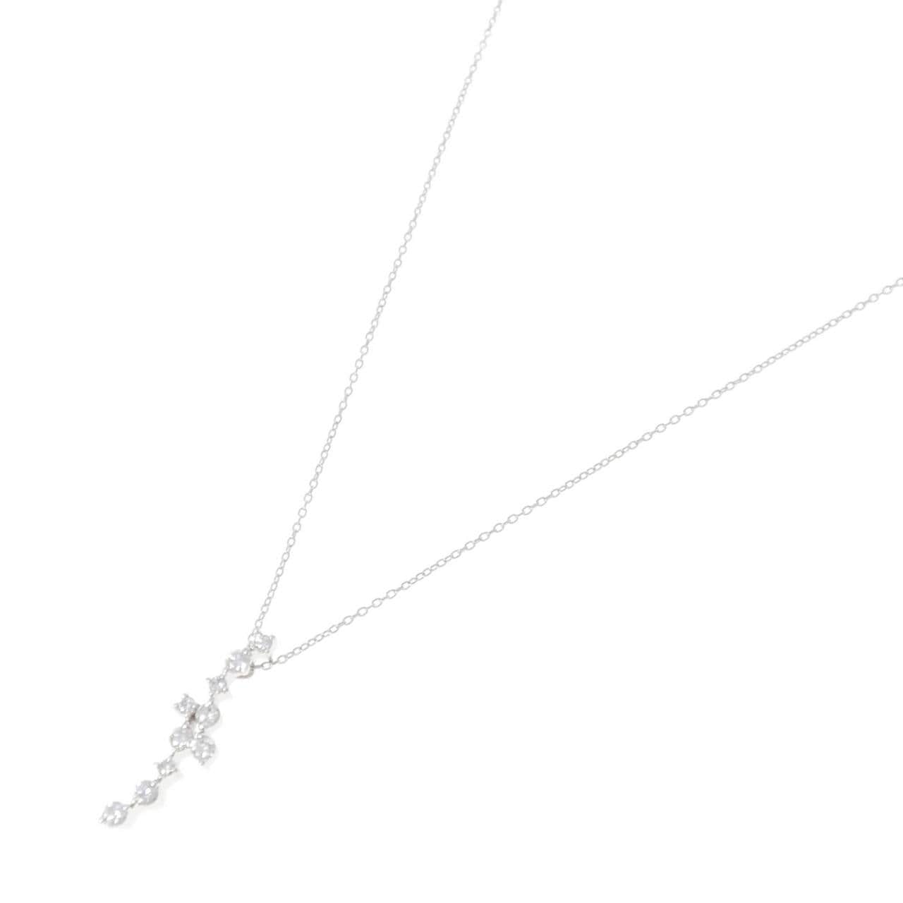 K18WG ダイヤモンド ネックレス 0.50CT