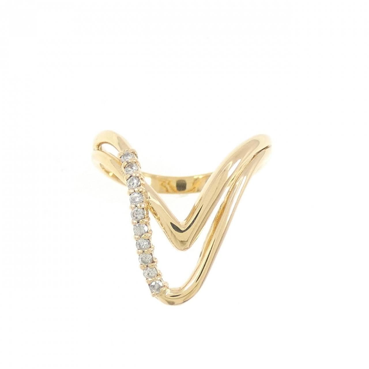 K18YG ダイヤモンド リング 0.10CT