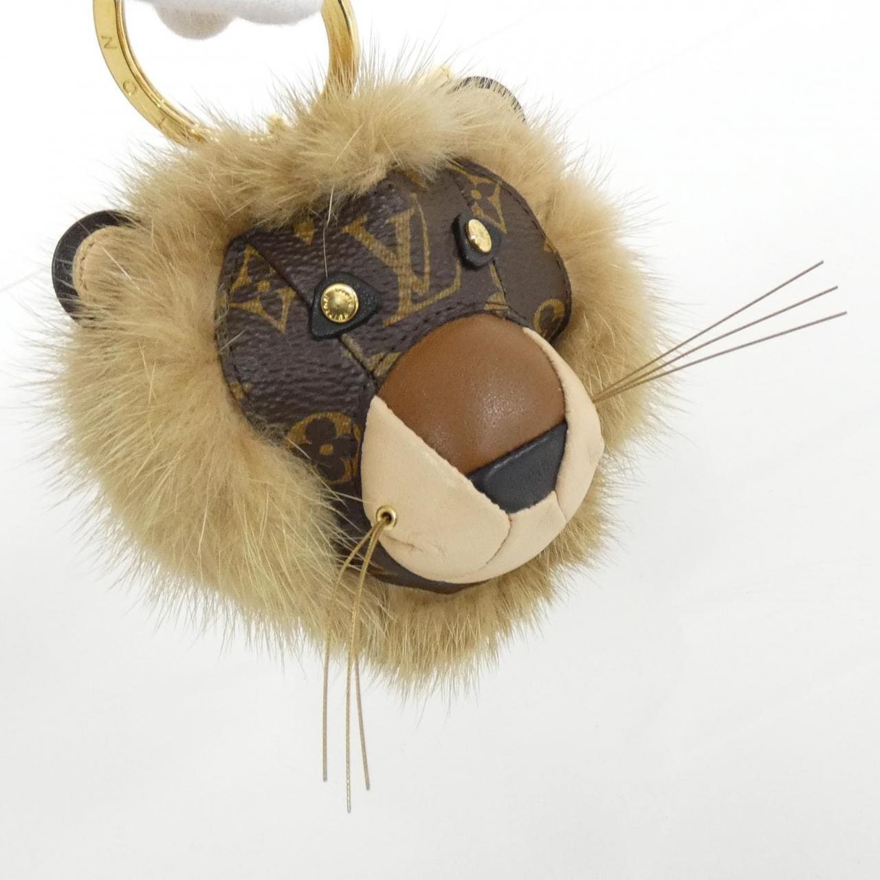 ルイヴィトン モノグラム ポルト クレ ライオン M69512 キーリング