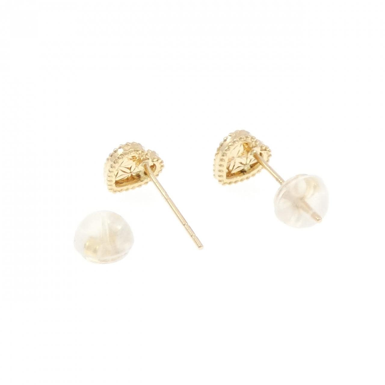 【新品】K18YG ハート ピアス