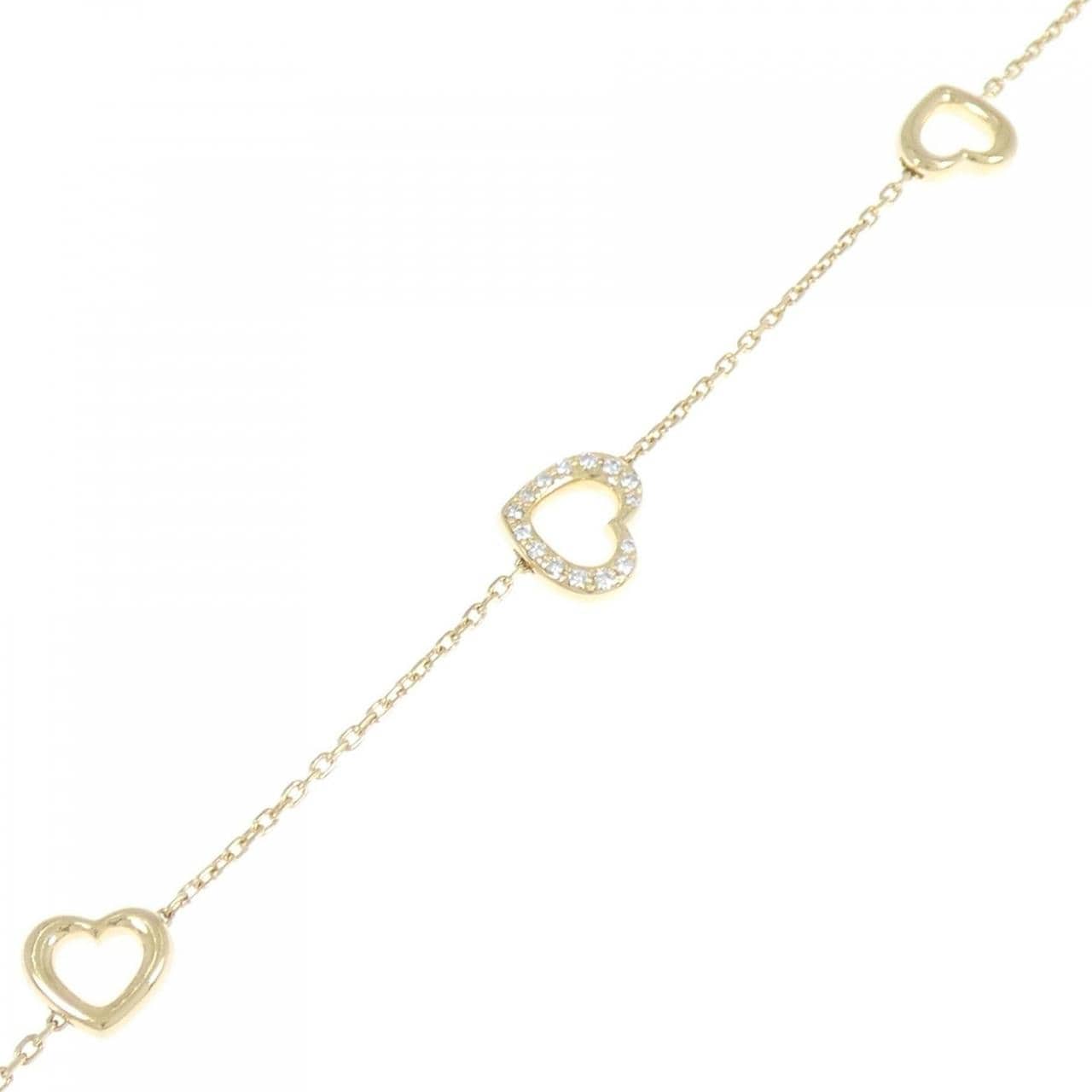 ポンテヴェキオ ハート ダイヤモンド ブレスレット 0.11CT