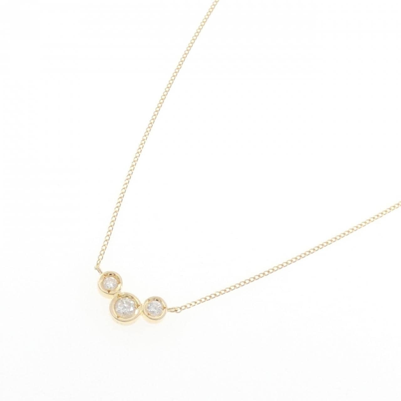 K18YG ダイヤモンド ネックレス 0.30CT