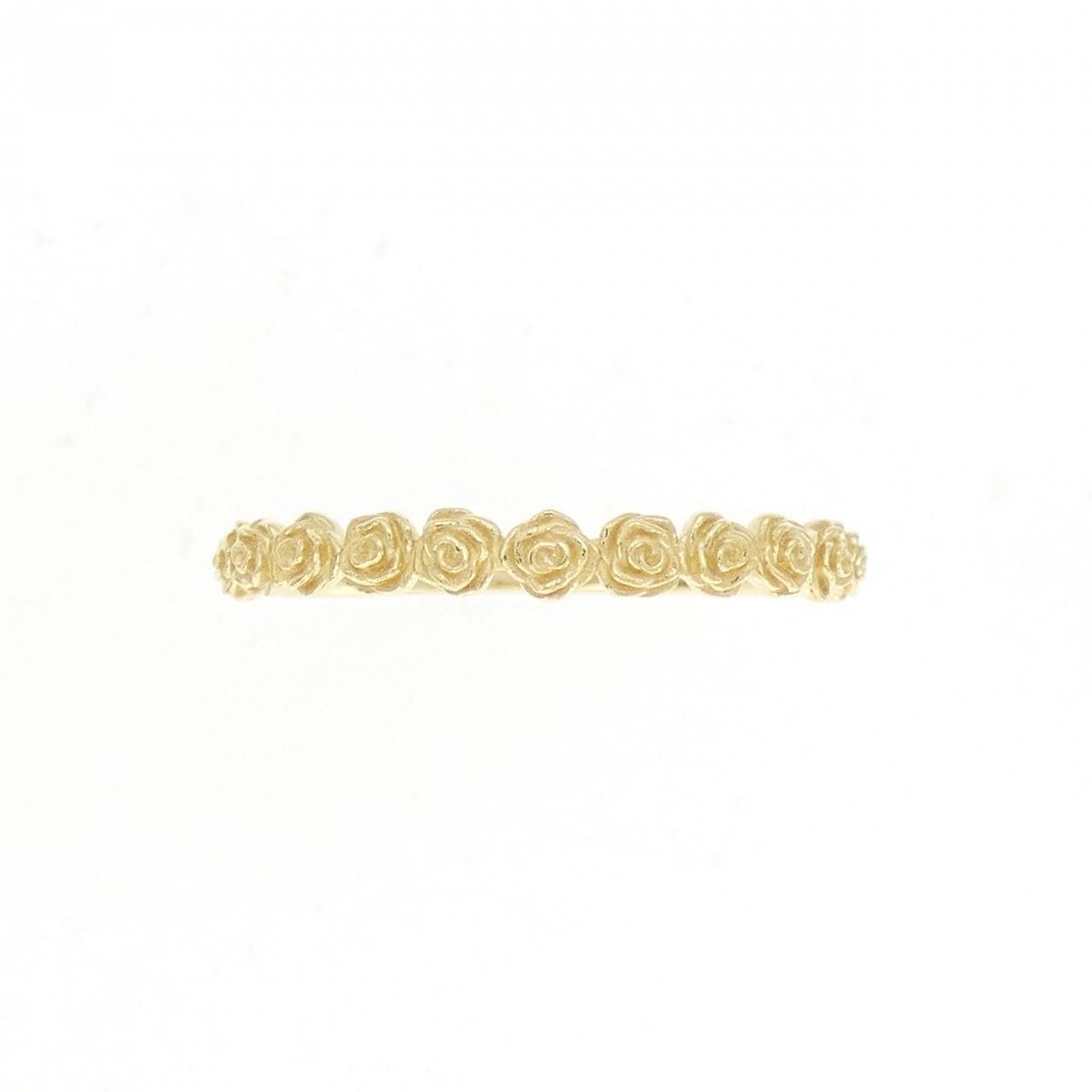 K18YG flower ring