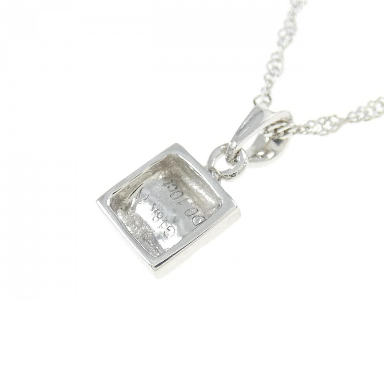 18KWG/750WG Diamond Necklace 0.10CT