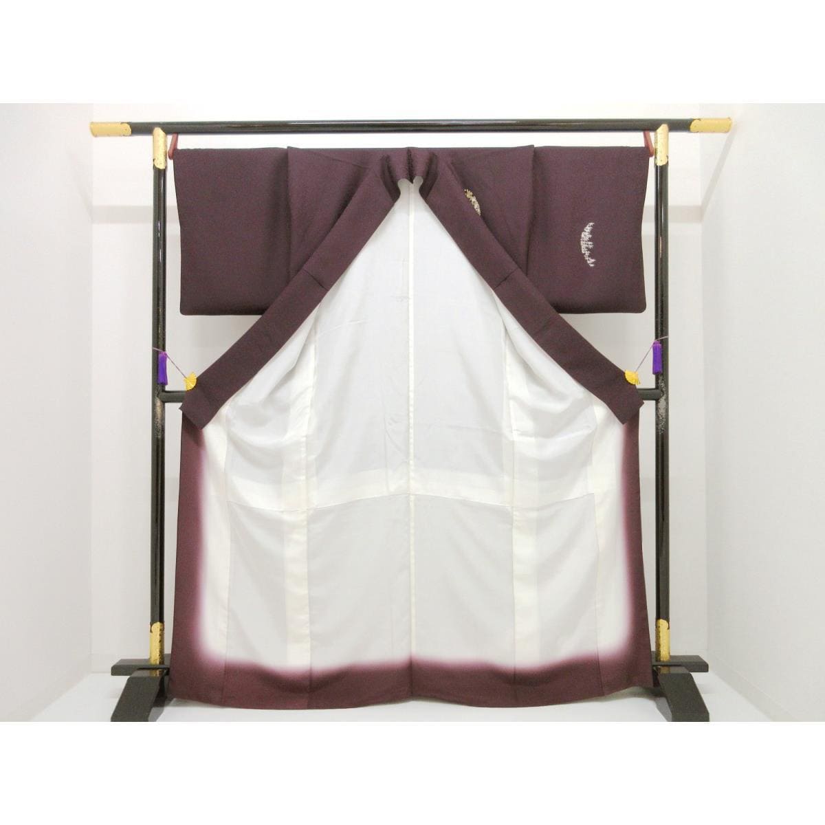 訪問着　友禅金彩加工　ボカシ染