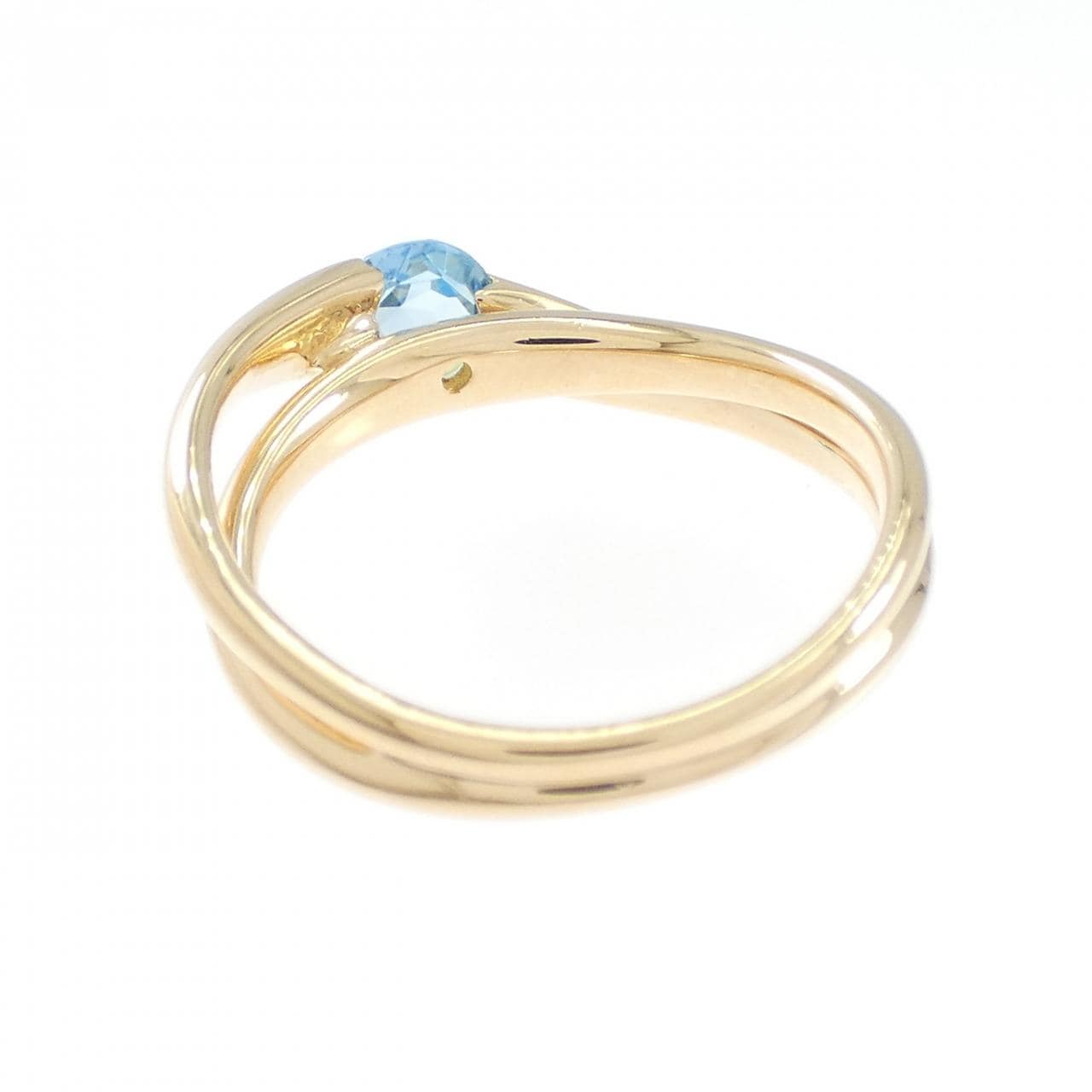 4゜C ブルートパーズ リング