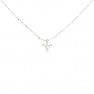 K18WG ダイヤモンド ネックレス 0.12CT