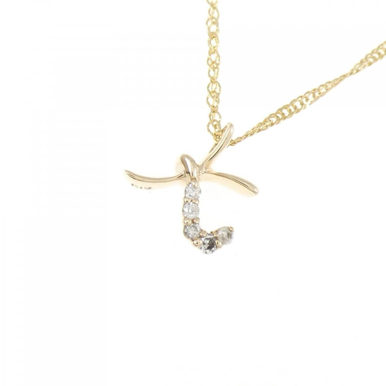 アガット ダイヤモンド ネックレス 0.03CT