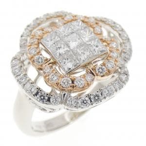 K18WG/K18PG ダイヤモンド リング 1.16CT