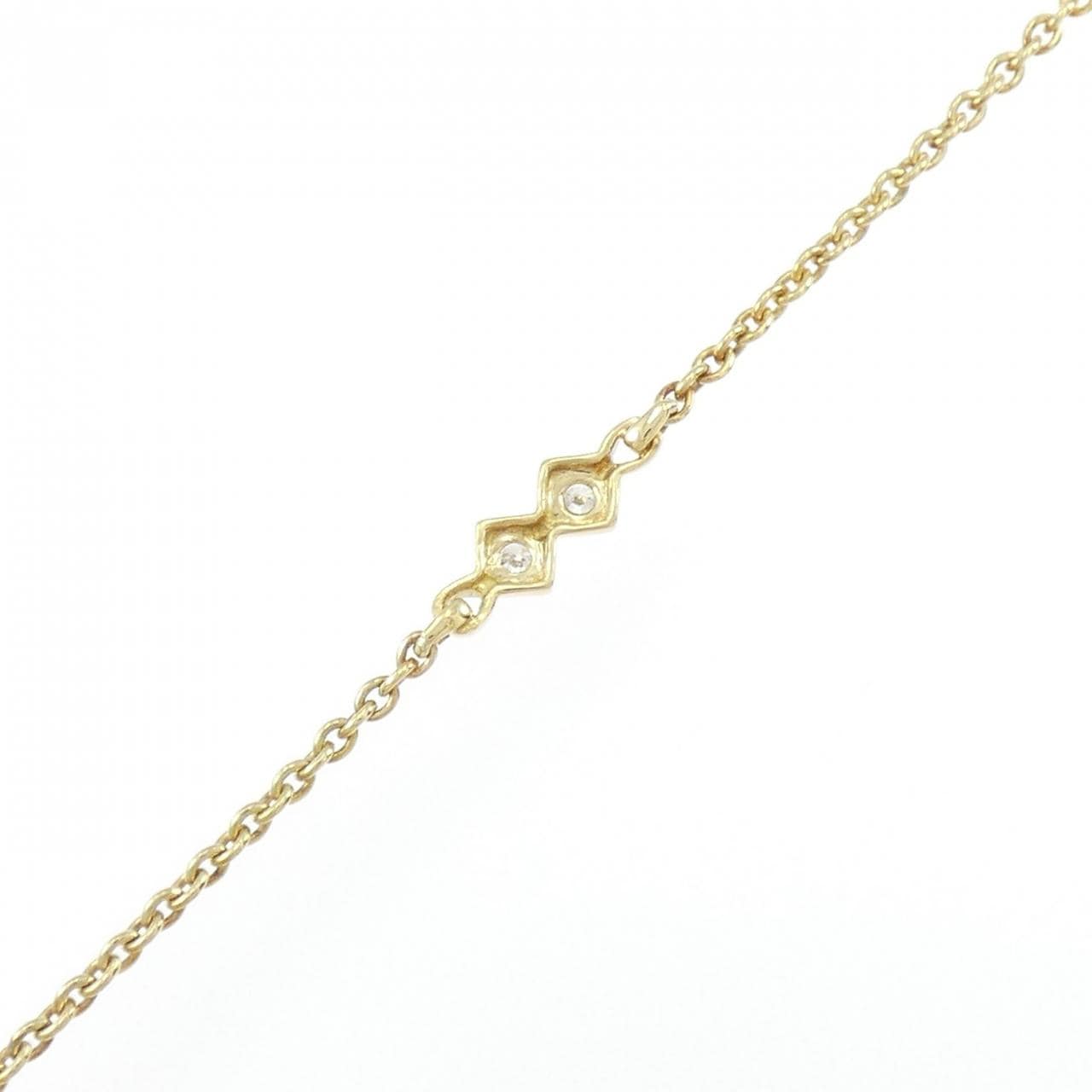 750YG ダイヤモンド ブレスレット 0.04CT