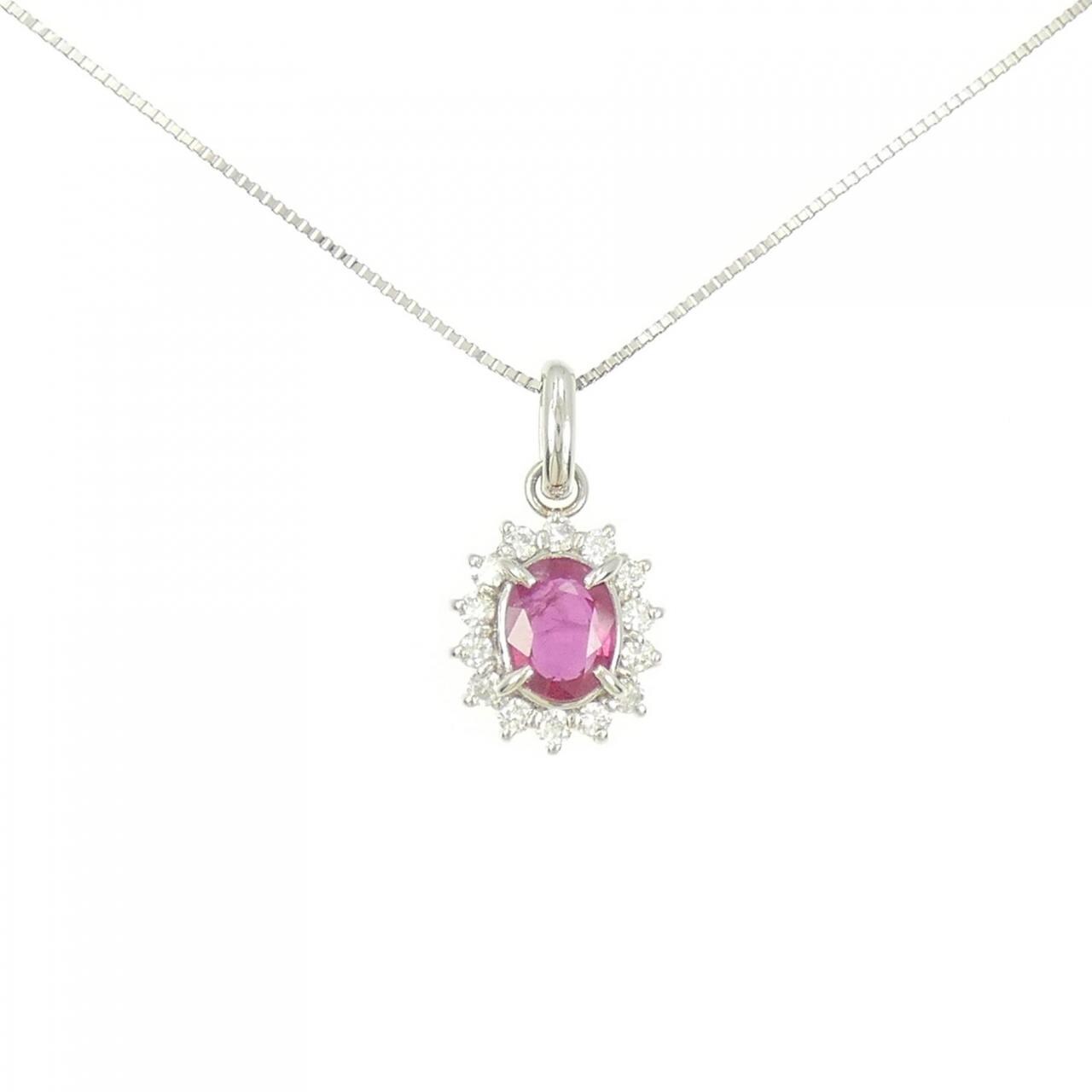 PT ルビー ネックレス 1.22CT-www.me.com.kw