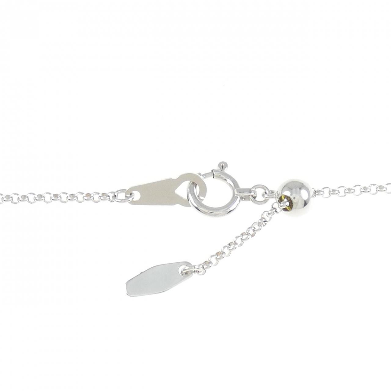 750WG/K18WG クロス ダイヤモンド ネックレス 1.27CT