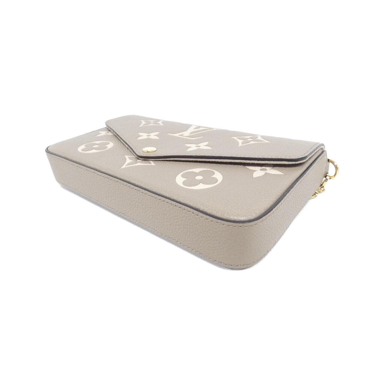 LOUIS VUITTON Bicolor Monogram Empreinte Pochette Felicie M82610 Shoulder Bag