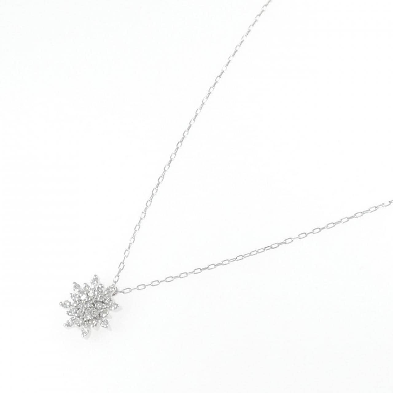 K18WG ダイヤモンド ネックレス