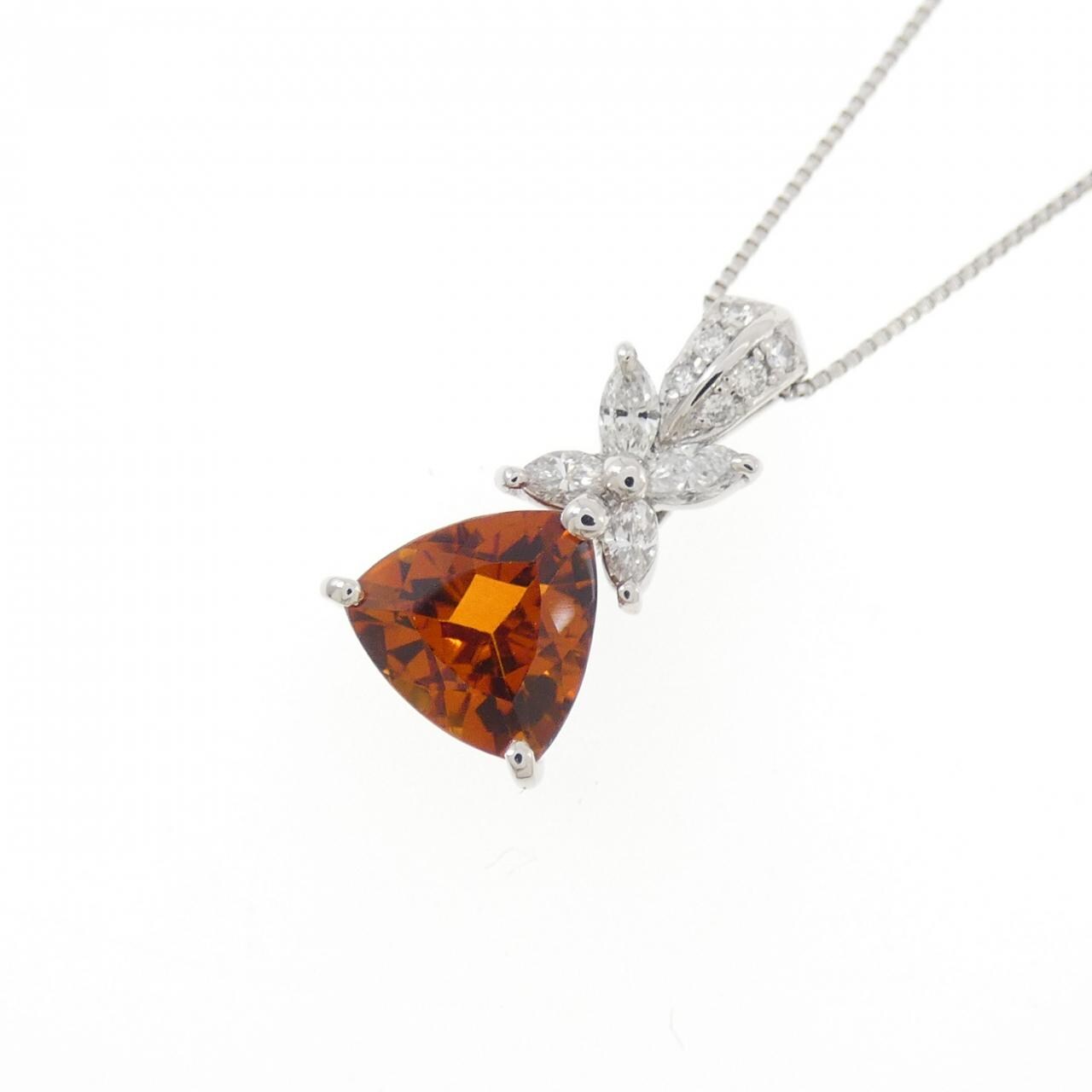 PT900/PT850 シトリン ネックレス 1.66CT