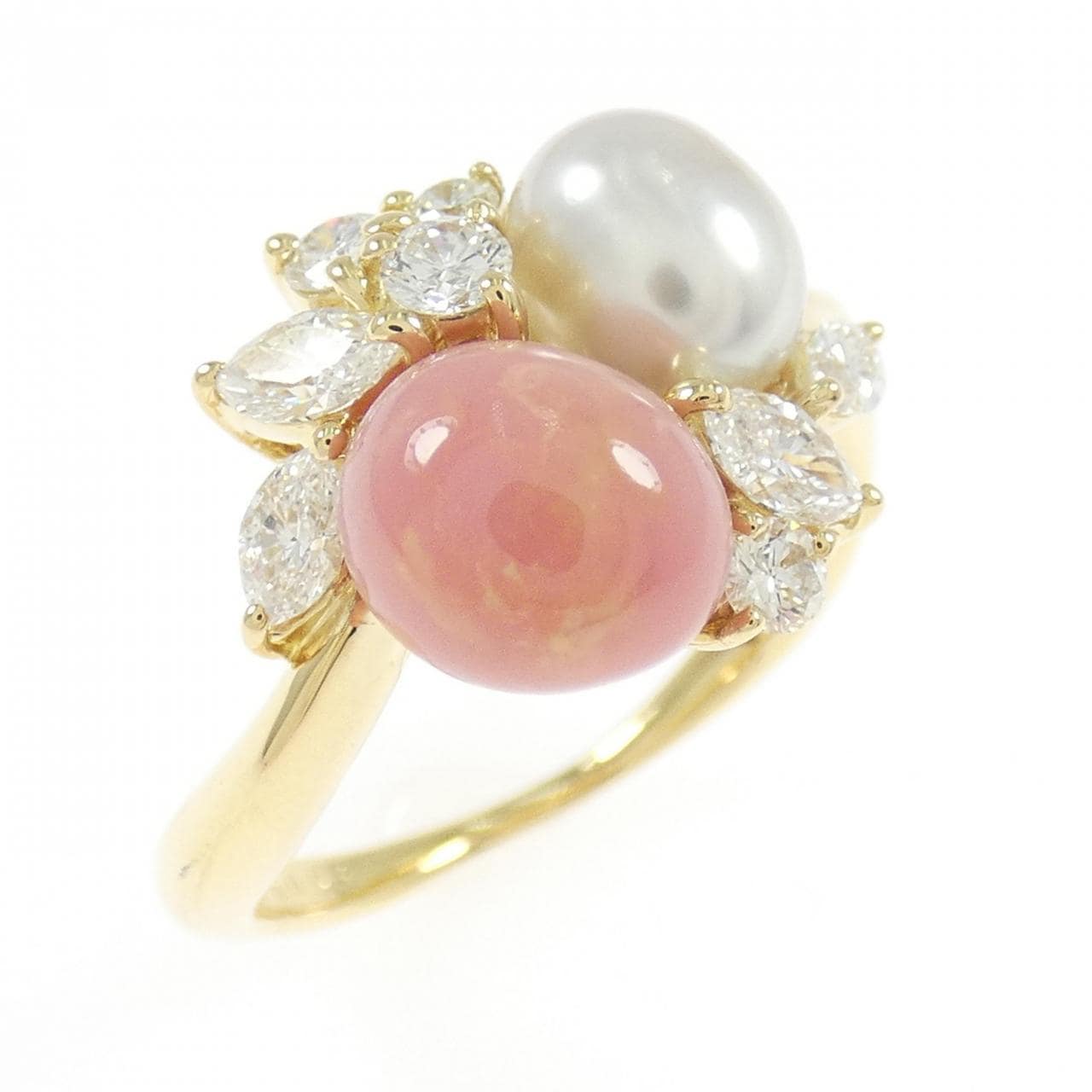 K18YG カラーストーン リング